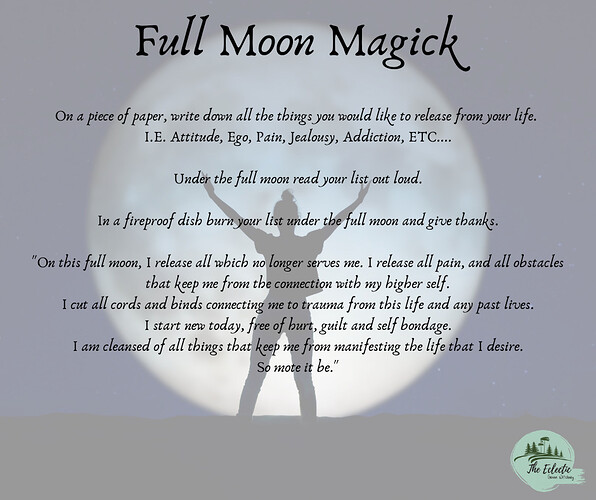 FullMoon Magick-  WitchyWays