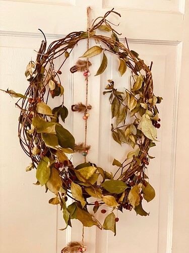 Blackberry bramble wreath