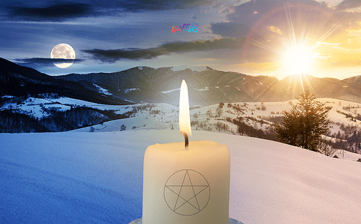 Candle Light, made in Canva
