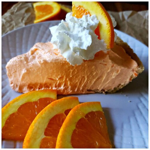Orange Jell-O Cheesecake Pie