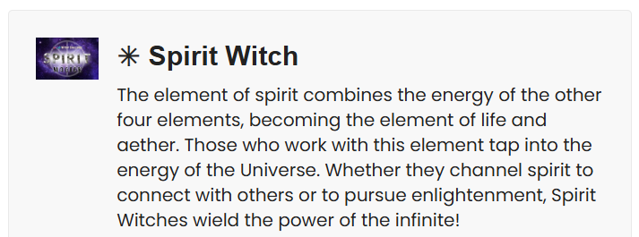 spirit witch badge