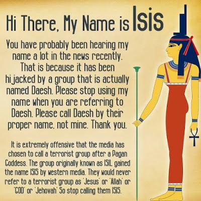 My name is ISIS